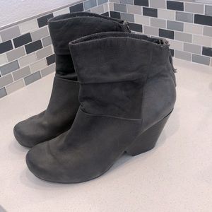 Grey Suede/Leather booties.